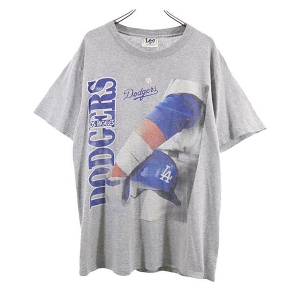 リー スポーツ ロサンゼルスドジャース 半袖 Tシャツ L グレー Lee SPORT メジャーリーグ 野球 メンズ拍卖