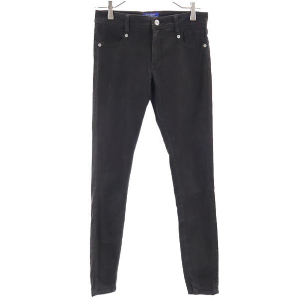 バーバリーブルーレーベル 三陽商会 スキニーパンツ 36 黒 BURBERRY BLUE LABEL ストレッチ レディース拍卖