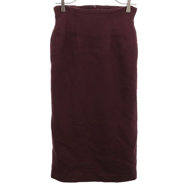 ミラオーウェン 19AW 09WFS194055 ロング丈 ウエストシャーリング タイトスカート 1 レッド Mila Owen レディース拍卖