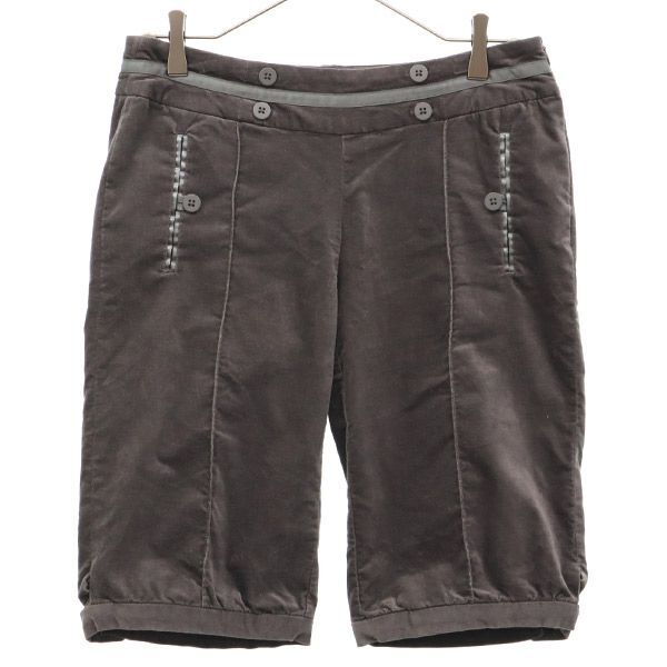 ナイキゴルフ ワンポイントロゴ刺繍 ゴルフ ベロア ハーフパンツ 4 ブラウン NIKE GOLF レディース拍卖