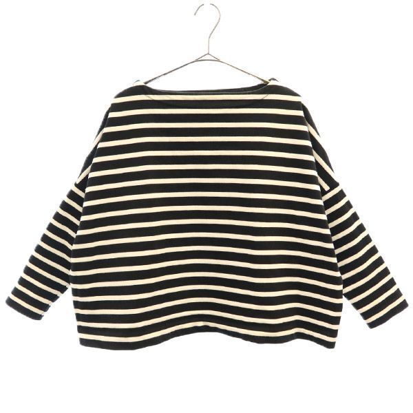 トラディショナルウェザーウェア ボーダー 長袖 Tシャツ S ブラック×ホワイト Traditional Weatherwear ロンT レディース拍卖