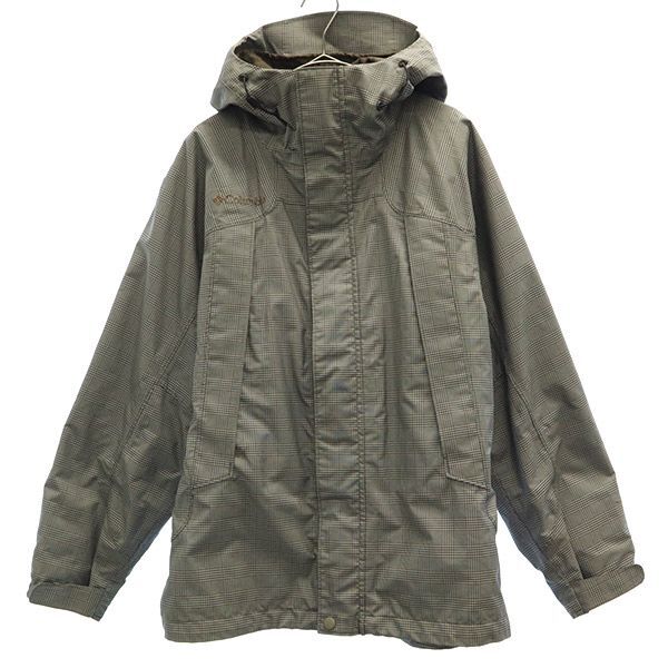 コロンビア チェック マウンテンパーカー XS グレー系 Columbia アウトドア メンズ拍卖