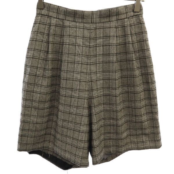 スナイデル チェック柄 ショートパンツ 1 グレー×ホワイト SNIDEL レディース拍卖