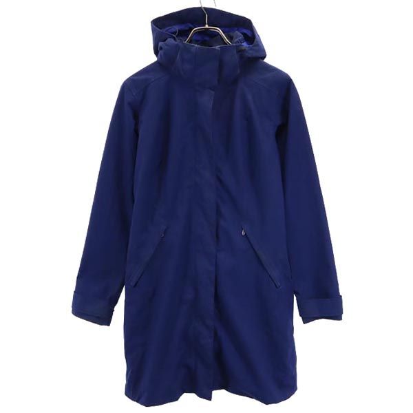 パタゴニア アウトドア FA16 フード付き ロング ジャケット XS 紺 patagonia レディース拍卖