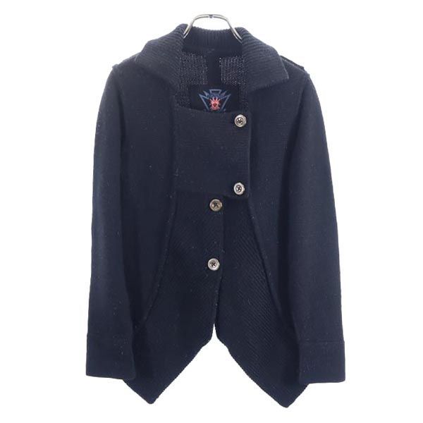 マリテフランソワジルボー ニット ウールジャケット M ブラック系 MARITHE + FRANCOIS GIRBAUD レディース拍卖