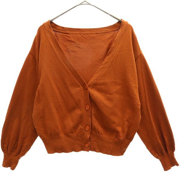 エヌナチュラルビューティーベーシック 長袖 ニットカーディガン M ブラウン N. Natural Beauty Basic レディース拍卖