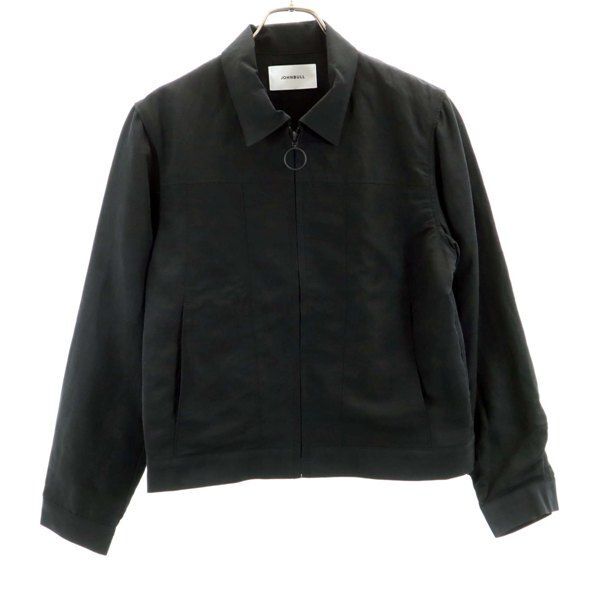 未使用 ジョンブル エンブロイダリー ブルゾン S 黒 Johnbull レーヨン メンズ拍卖
