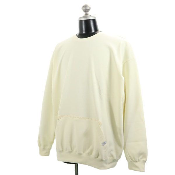 新品 クオルト 長袖 カットソー XL オフホワイト quolt TECK-FLEECE CUTSEW 裏起毛 プルオーバー カンガルーポケット メンズ拍卖