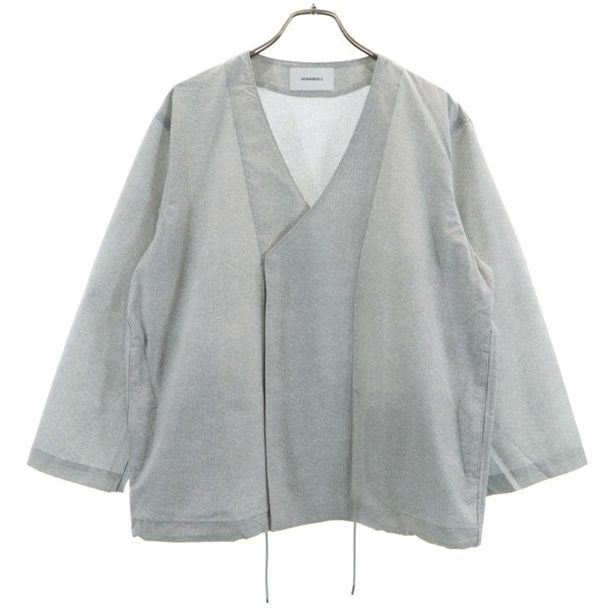 未使用 ジョンブル カラーレス ジャケット L グレー Johnbull クールドットシリーズ メッシュ 作務衣型 メンズ拍卖