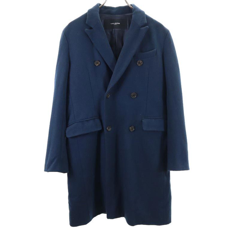 ナノユニバース トウキョウ ウールブレンド 中綿 チェスターコート S ネイビー nano universe TOKYO メンズ拍卖