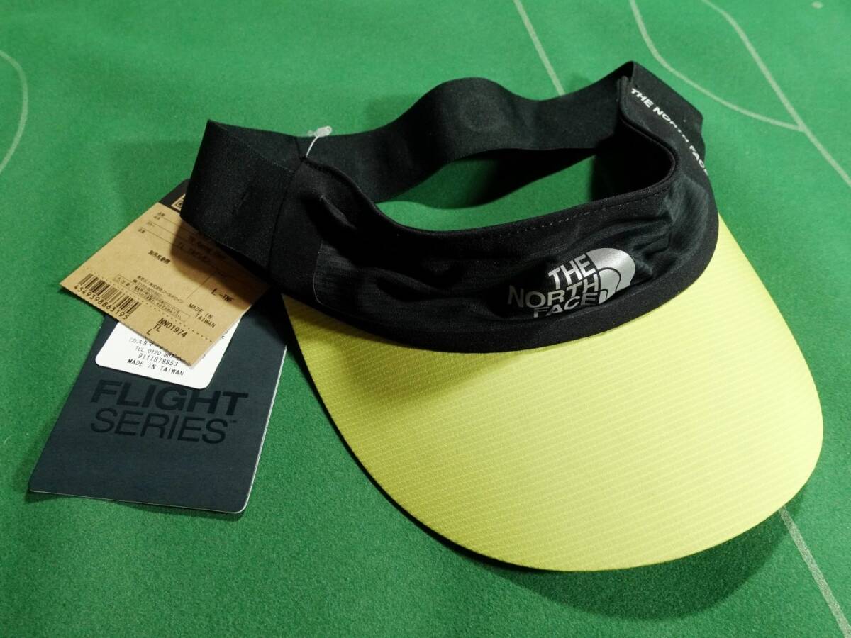 ▲ノースフェイス Flight ラン向け サンバイザー TR レーシングバイザー ブラック/イエロー L 未使用・タグ付!!!▲拍卖