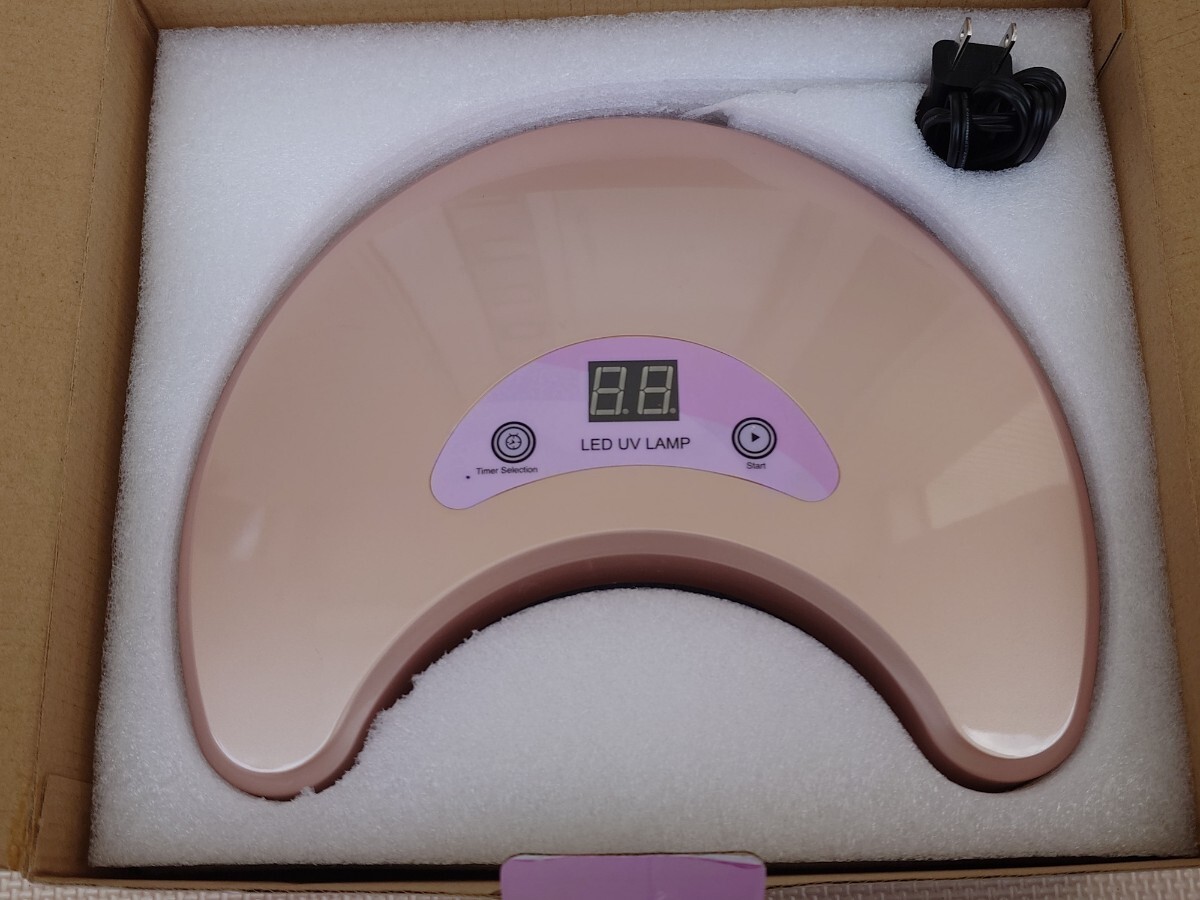 U・SPICY LED UVランプ USND-1801 ジェルネイルライト ピンク 18W 30s~90s 自動タイマー付き拍卖