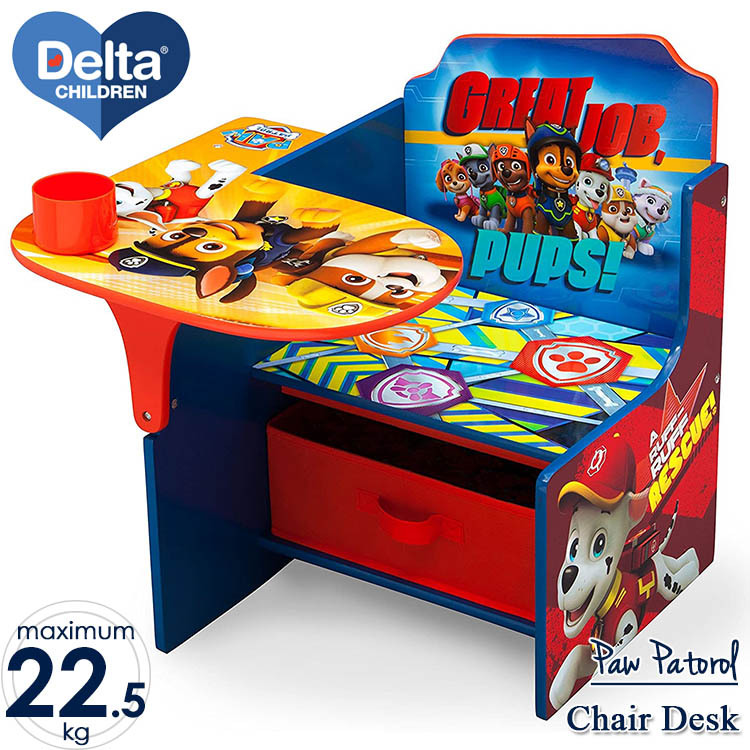 デルタ パウ・パトロール 一体型 チェアーデスク 子供 学習机 椅子付き テーブル パウパト Delta拍卖
