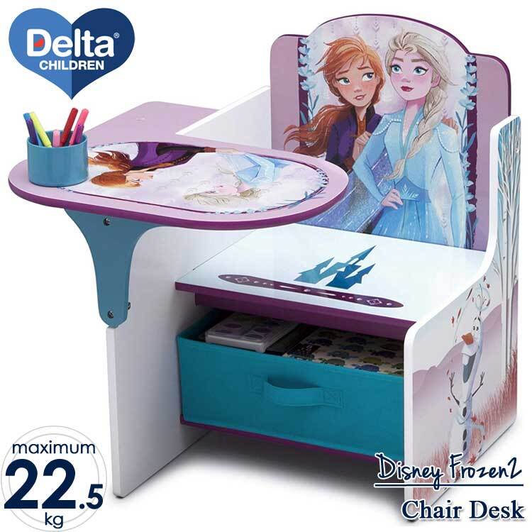 デルタ ディズニー アナと雪の女王2 一体型 チェアーデスク 子供 学習机 椅子付き テーブル Delta拍卖