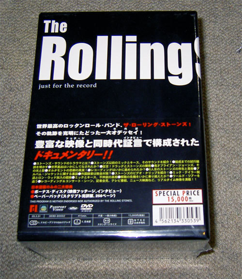 DVD just for the record ローリングストーンズ 6枚組 DVD BOX 新品未開封 正規国内盤 割引特典あり拍卖