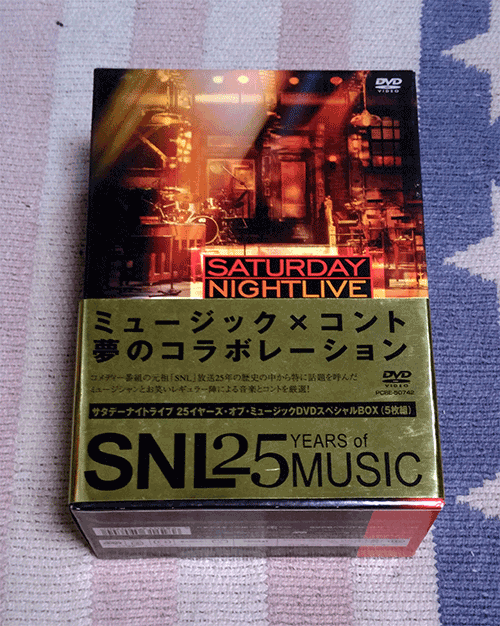 DVD サタデー・ナイト・ライブ 25イヤーズ・オブ・ミュージック DVDスペシャルBOX オビ、ブックレット付 ディスク美品 割引特典あり拍卖