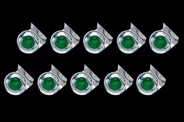 10個セット■新品⇒ステンレス 長さ13cm バスマーカーステーL型&リングセット デコトラ:BA-13×10,バスマーカーリング×10拍卖