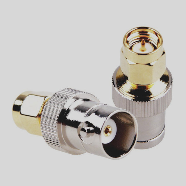 BNCメス~SMAオス, 同軸変換コネクタ;同軸アダプタ BNCJ-SMAP ハンディ機に便利!拍卖