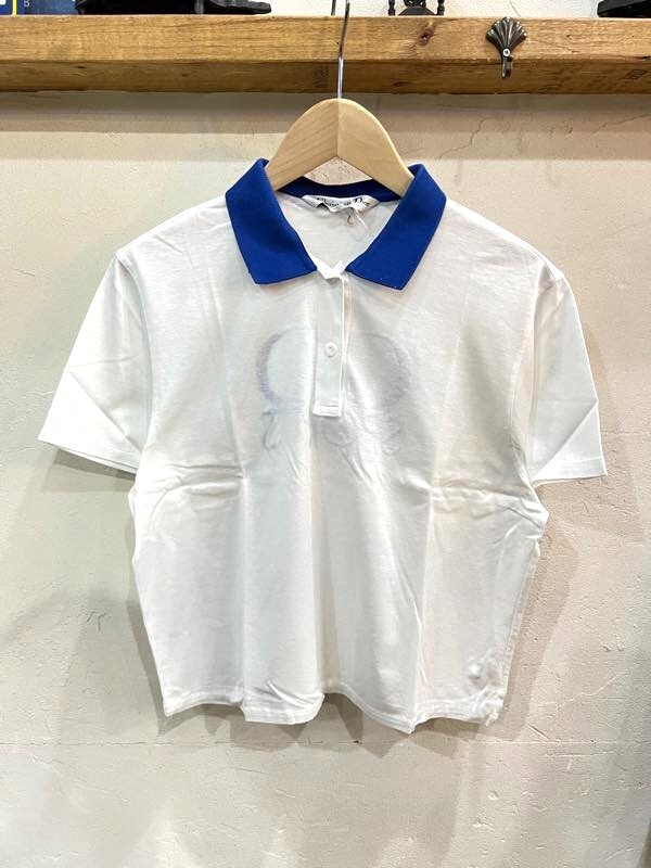 D2 Chiristian Dior SPORTS クリスチャンディオールスポーツ Lサイズ オールド 刺繍ロゴ半袖ポロシャツ コットン レディース拍卖