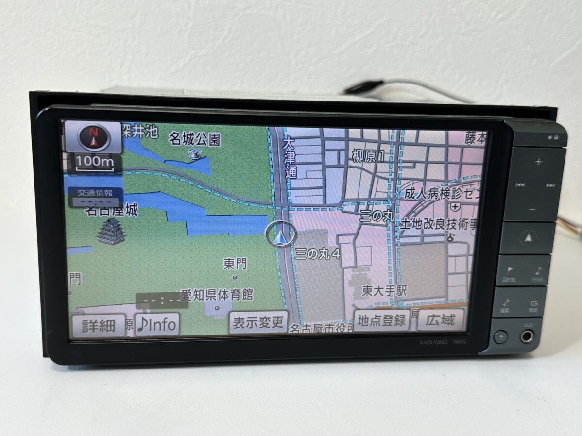 TOYOTAトヨタ純正ナビ NHZN-W60G HDDナビ CD/SD/BT/フルセグ TV Bluetooth DVD 08545-00T31※動作OK※拍卖