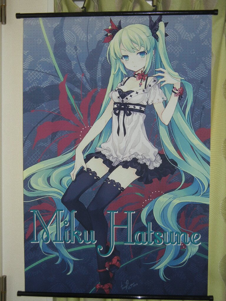 《非売品》VOCALOID☆ボーカロイド☆初音ミク☆ゴスロリ☆タペストリー【新品未使用品】拍卖