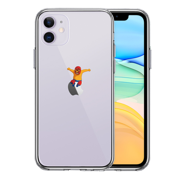 iPhone11 ケース クリアジャケット 覆面 プロレスラー スマホケース 側面ソフト 背面ハード ハイブリッド拍卖