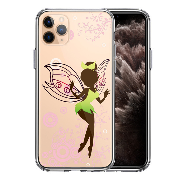 iPhone11pro ケース クリアピーターパン 妖精 1 スマホケース 側面ソフト 背面ハード ハイブリッド拍卖