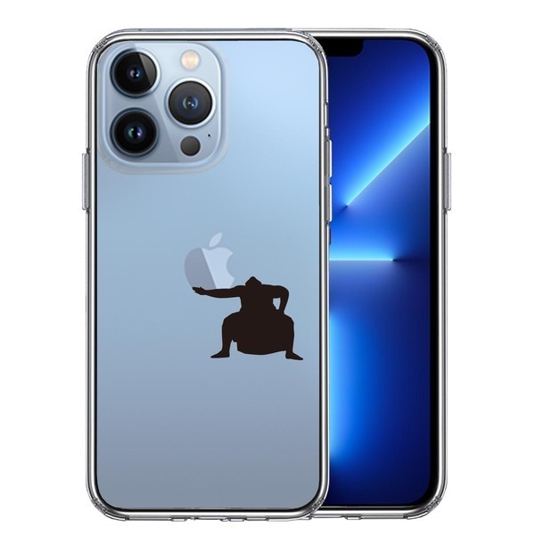 iPhone13Pro ケース クリアおすもうさん 土俵入り スマホケース 側面ソフト 背面ハード ハイブリッド拍卖