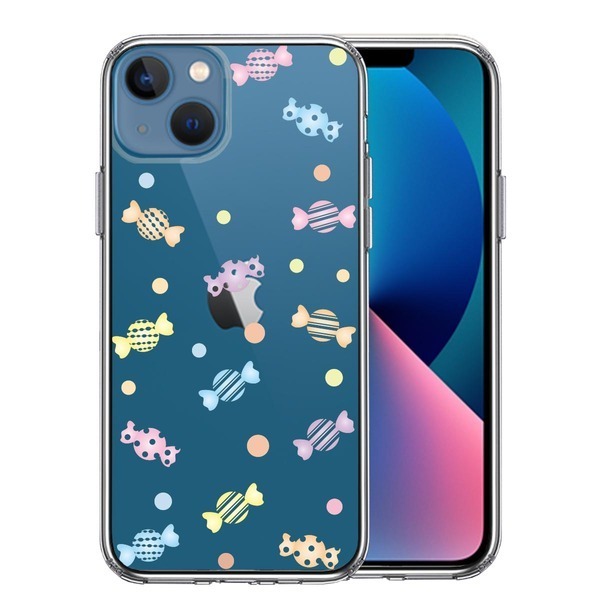 iPhone13mini ケース クリアキャンディ スマホケース 側面ソフト 背面ハード ハイブリッド拍卖
