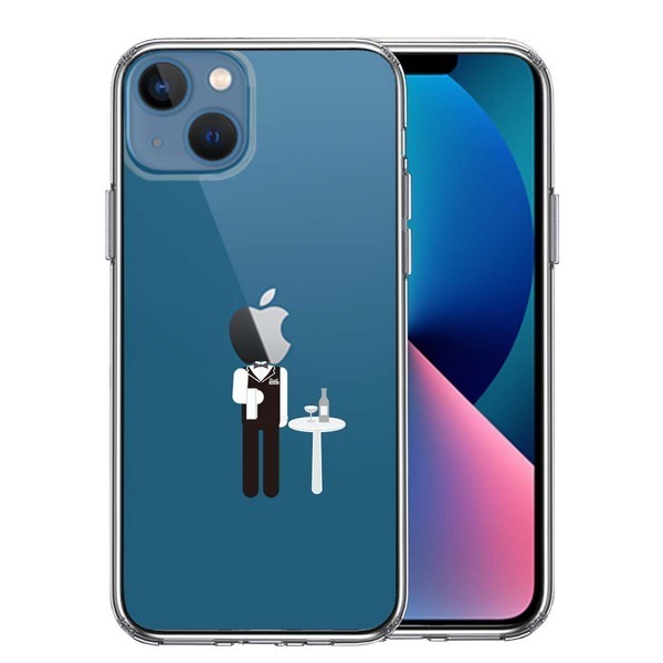 iPhone13 ケース クリアお仕事 職業 ソムリエ スマホケース 側面ソフト 背面ハード ハイブリッド拍卖