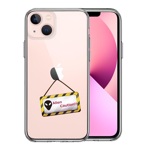 iPhone13 ケース クリアエイリアンに注意 スマホケース 側面ソフト 背面ハード ハイブリッド拍卖