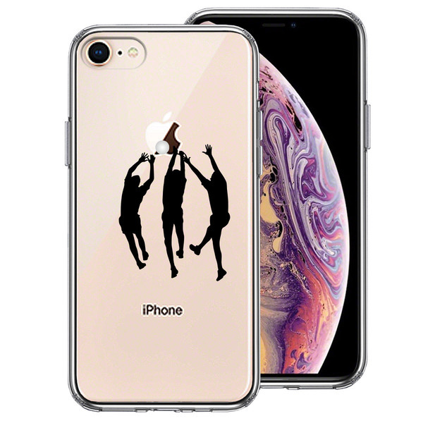 iPhone8 ケース クリア バレーボール ブロック スマホケース 側面ソフト 背面ハード ハイブリッド拍卖