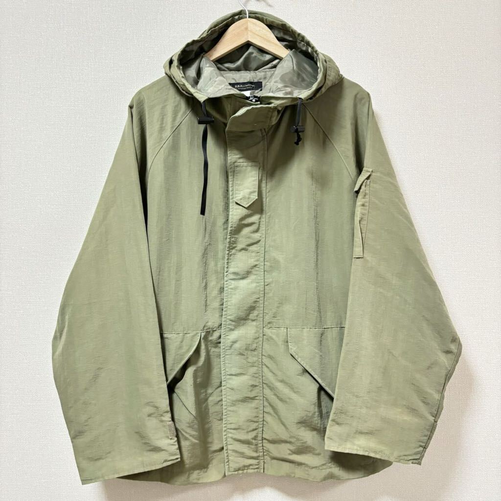 春秋に大活躍!【B.B.H.Clothing】ビービーエイチクロッシング マウンテンパーカー グリーン 緑 薄手 裏地付き ジャンパー メンズ/Y13362SS拍卖