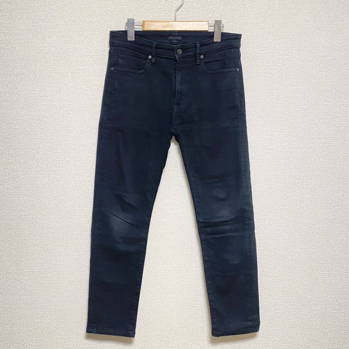 人気アイテム◎【UNIQLO】ユニクロ ジーンズ デニム スリム フィット スキニー ブラック メンズ サイズウエスト78.5 /Y13771vv拍卖