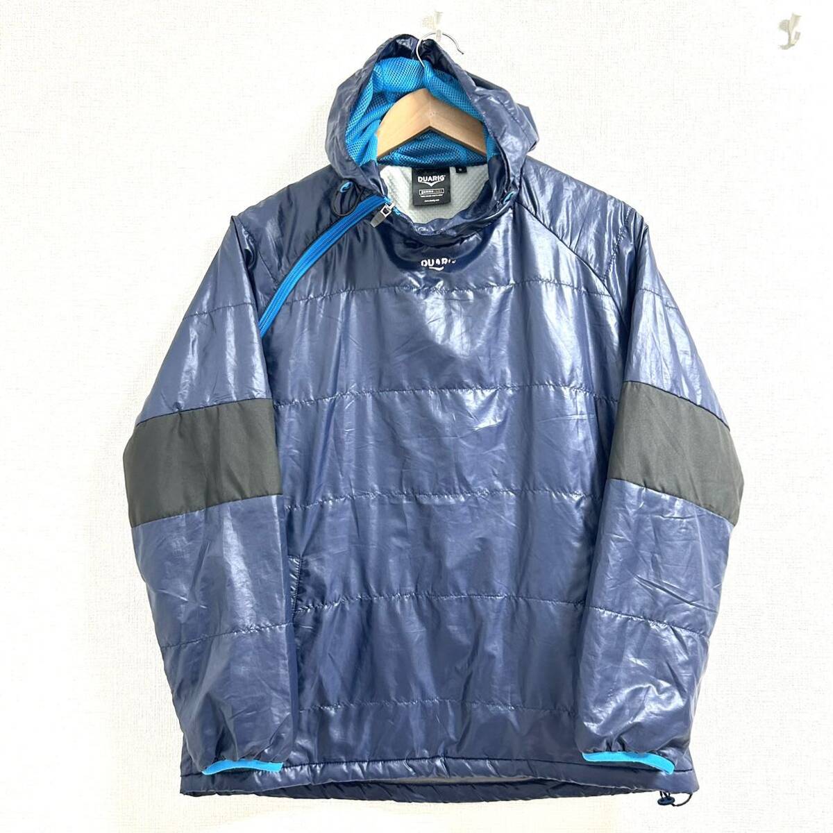 小さいサイズ◎【DUARIG】デュアリグ ジャンパー パーカー プルオーバー サッカー フットサル スポーツ アウター 青 紺 メンズ S/Y15396TT拍卖