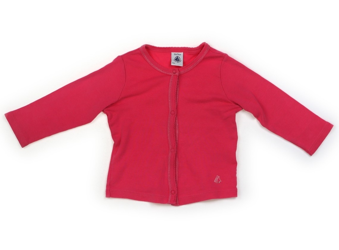 プチバトー PETIT BATEAU カーディガン 70サイズ 女の子 子供服 ベビー服 キッズ拍卖