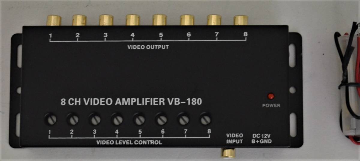 1円~・アンプ内臓映像分配器・1入力8分配・DC12V・8インチ対応拍卖