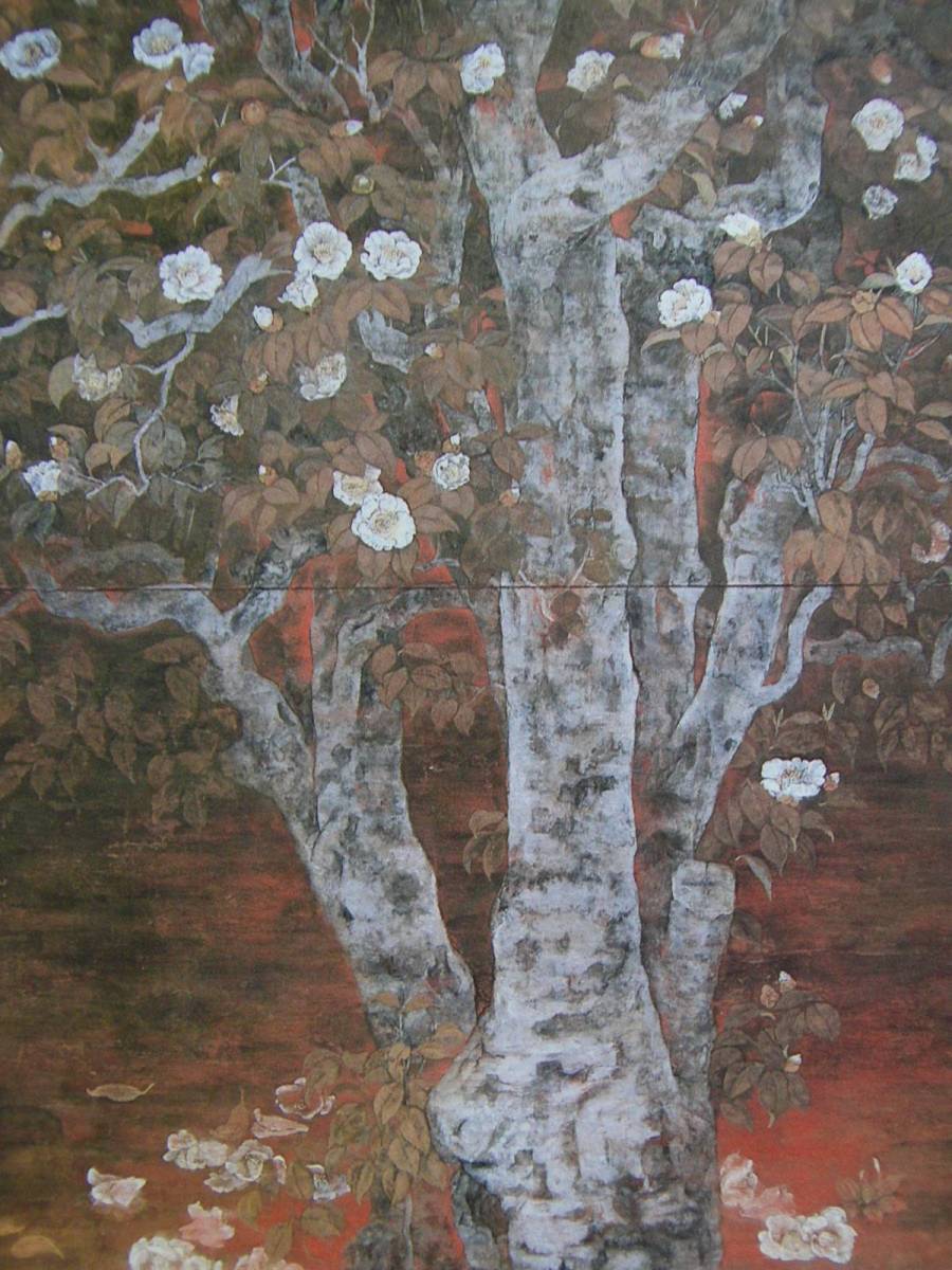 横山朱実、【椿樹】、希少画集・画版画、高級新品額・額装付、状態美麗、日本画家、送料込み、maca拍卖