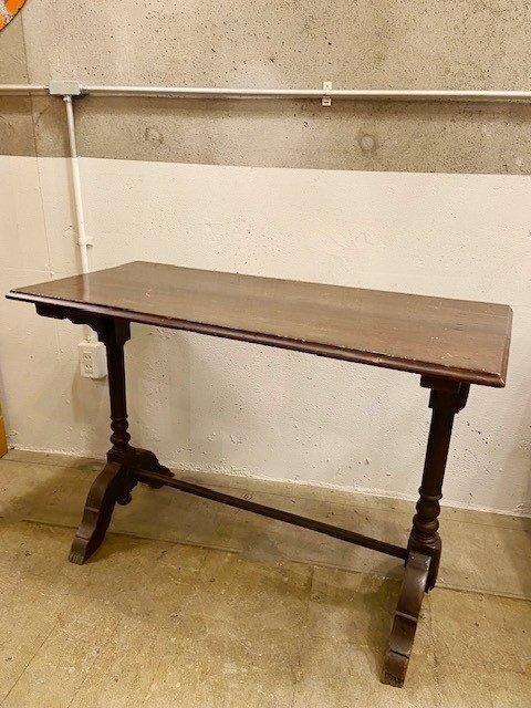 イギリス 英国 アンティーク ヴィンテージ テーブル コンソール サイド 飾り棚 店舗什器 店舗備品 オーク ディスプレイ【B2437】拍卖