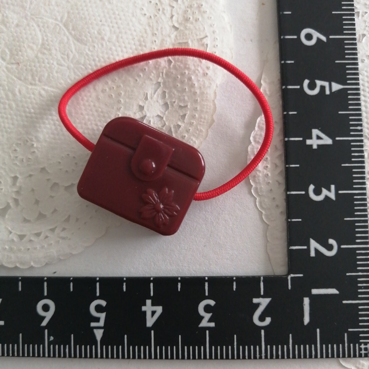 3r0110 ドール用 リカちゃんの妹 ミキマキ ようちえん 幼稚園児 幼稚園 サイズ バッグ えんじ 赤 1/6ドール拍卖