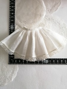 4m315 ドール用 タミーちゃん TBleague s01 サイズ インナーパニエ ボリューム レース オフホワイト 1/6ドール拍卖