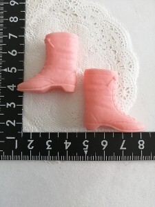 4r718 ドール用 ショートブーツ ピンク ピンク色 momoko ジェニー リカちゃん 1/6ドール拍卖