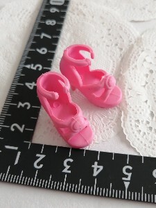 4r718 ドール用 ピンク リカちゃん ジェニー ピュアニーモ サンダル 靴拍卖