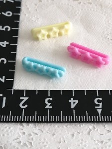 4r722 ドール用 ヘアアクセサリー ヘアピン 星 ピンク 黄色 水色 セット バービー ジェニー リカちゃん タミーちゃん レトロ 1/6ドール拍卖