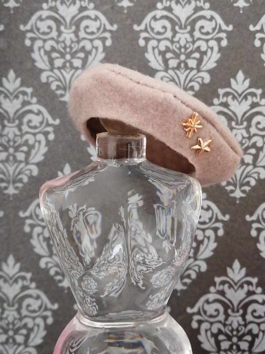 tia*゜ドール用 ベレー帽 ベージュ モチーフ 帽子 リカちゃん ジェニー ハッシュタグリカ ピュアニーモ えっくすきゅーと 1/6ドール拍卖