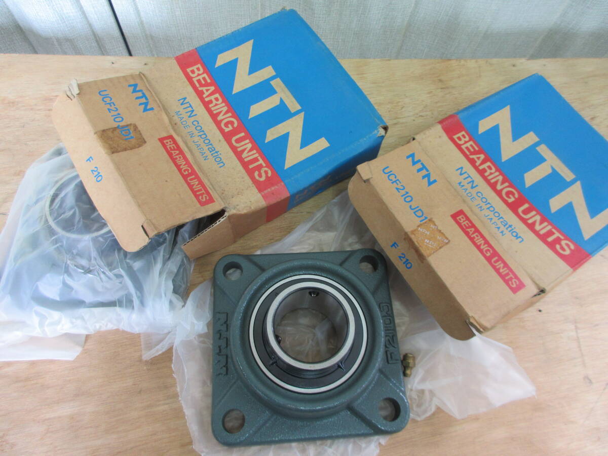 未使用品在庫処分 NTNベアリング UCF210JD1 2個組 角フランジ形ユニット円筒穴形拍卖
