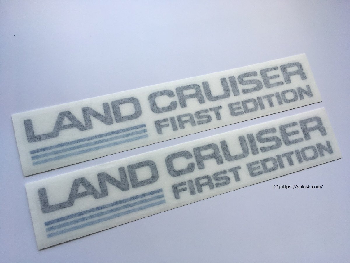 ランドクルーザー250 LANDCRUISER250 海外仕様トヨタ純正サイドステッカー LANDCRUISER FIRST EDITION サイドデカール BondiBlue拍卖