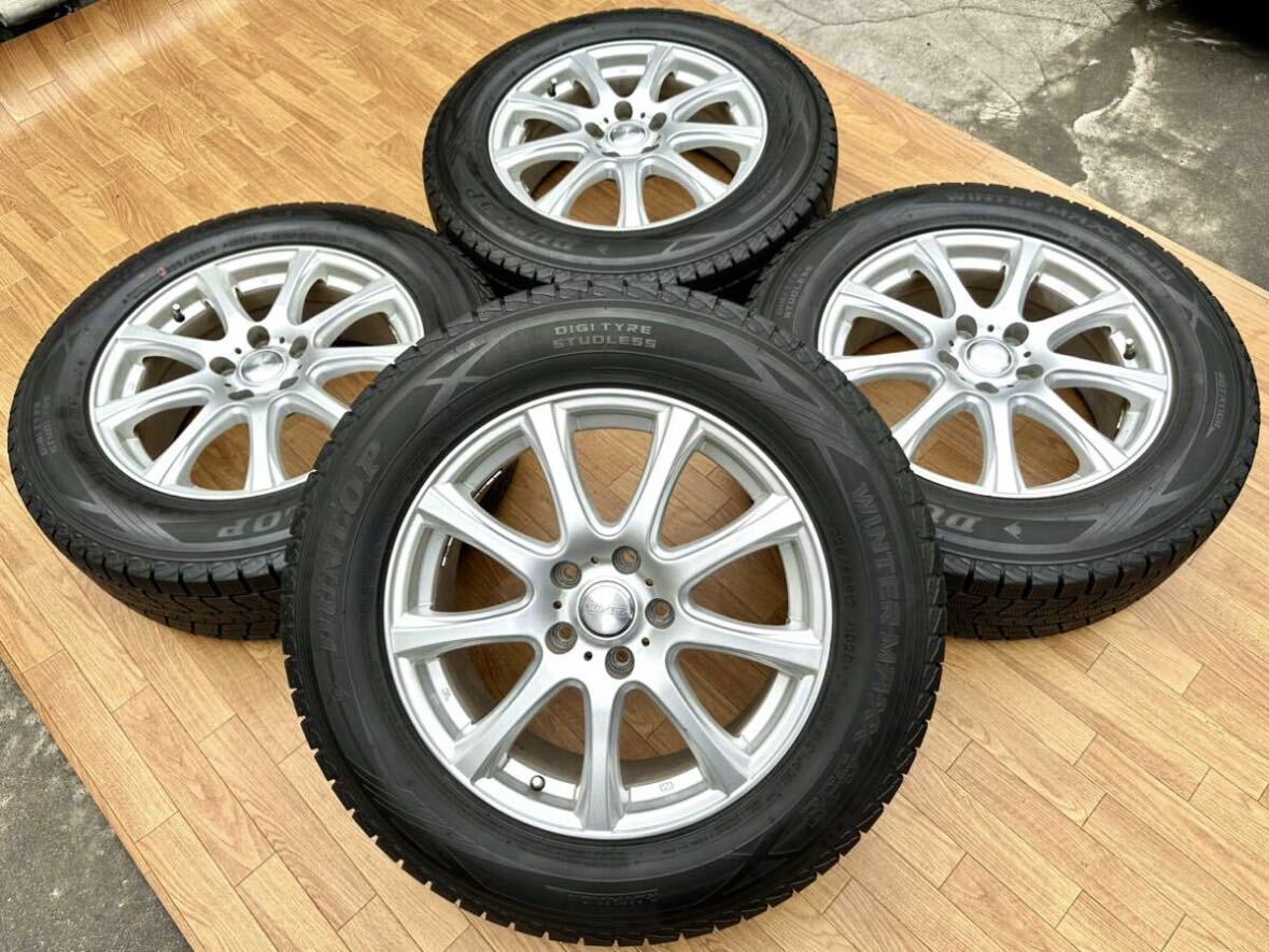 DUFACT 17インチ アルミホイール&DUNLOP 225/65R17 4本セット★レクサスNX ハリアー RAV4 CX-5 CX-8 エクストレイル等に拍卖