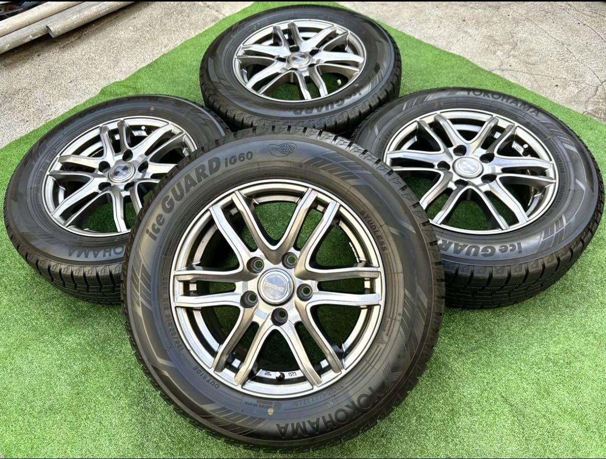 SG・E 15インチ アルミホイール★YOKOHAMA 195/65R15 4本セット★ ノア ヴォクシー エスクァイア ステップワゴン セレナ等に拍卖