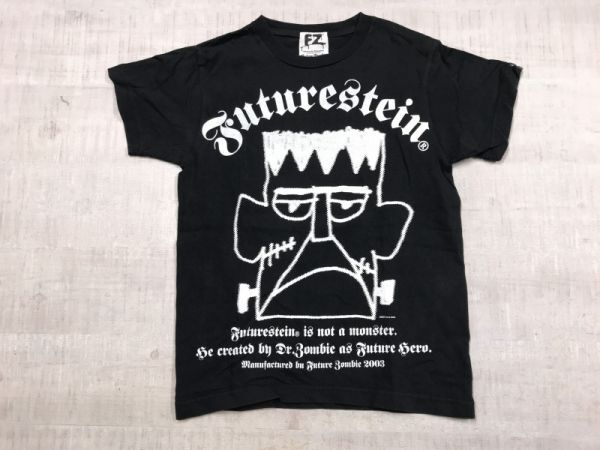 Future Zombie フューチャーゾンビ 00s ストリート ドメスティック バックプリント有 フランケンシュタイン 半袖Tシャツ メンズ XS 黒拍卖